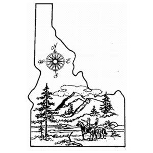 Idaho Mounted Orienteering logo