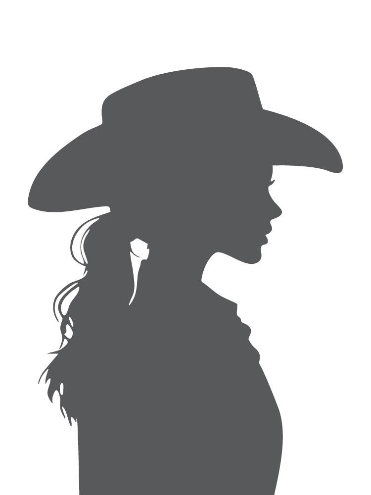 cowgirl silhouette